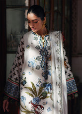 Elan Luxury Embroidered Lawn 3 Piece Unstitched Suit EL25LL AZUREH EL25-04 B